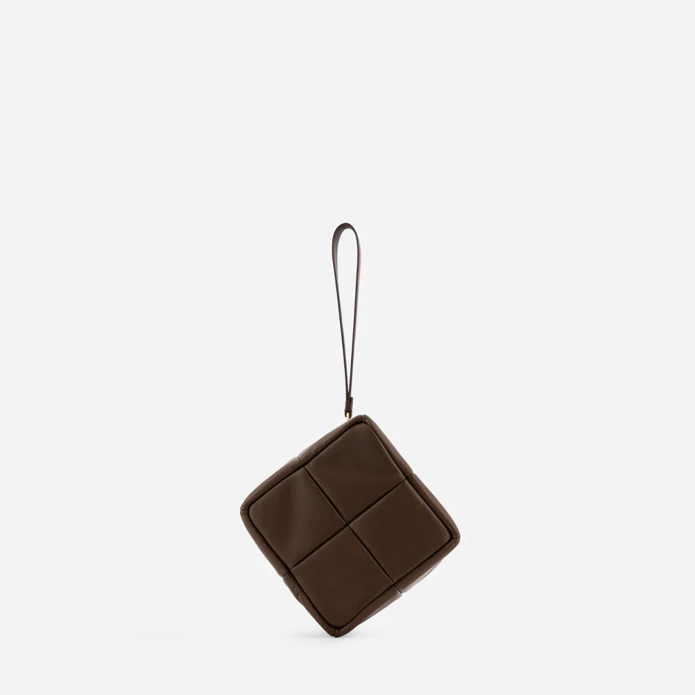 Luxury Mini Padded Grid Clutch – Multicolor Wristlet Statement Bag