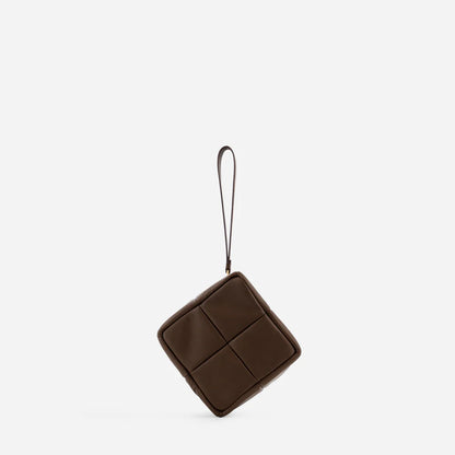 Luxury Mini Padded Grid Clutch – Multicolor Wristlet Statement Bag