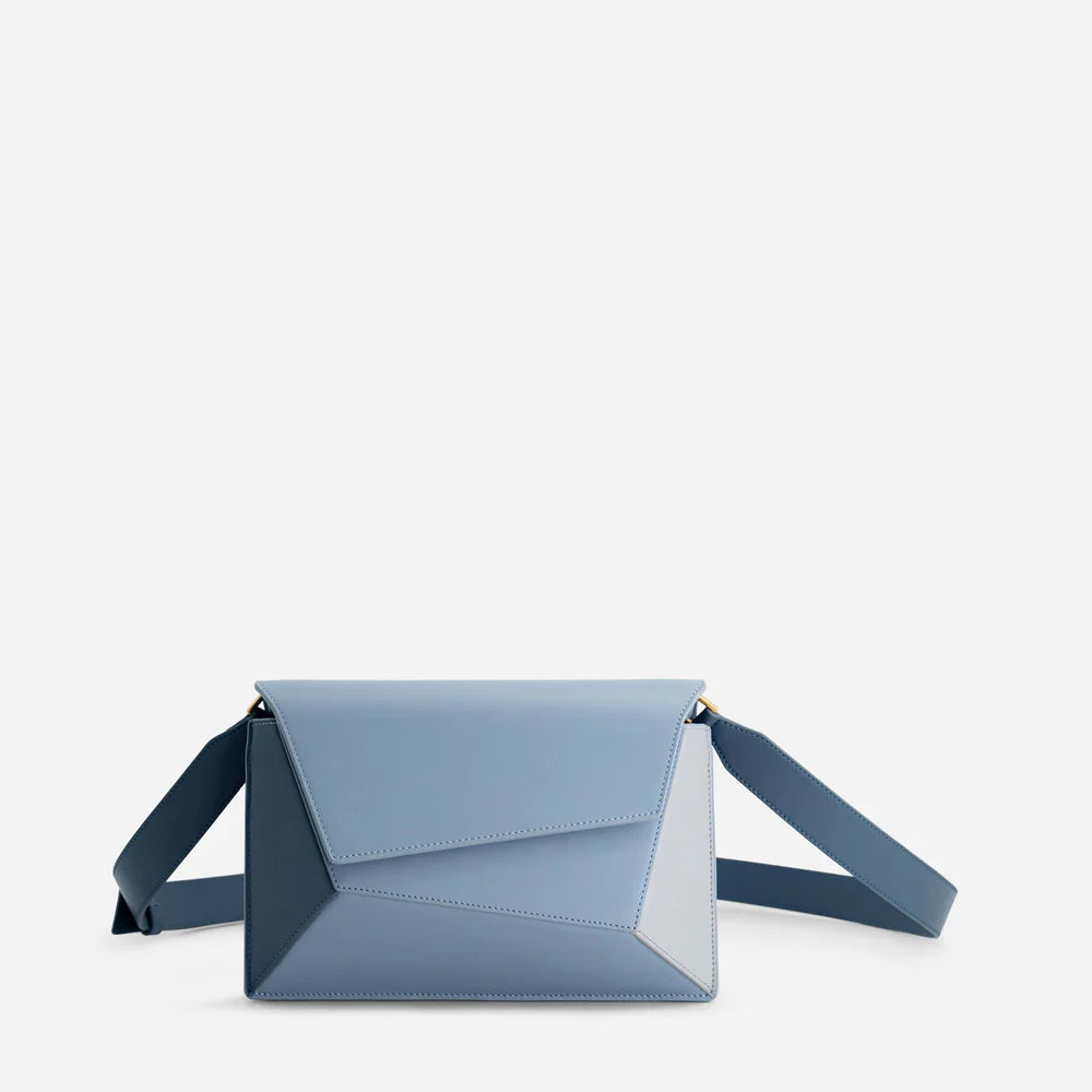 Luxury Geometric Color-Block Crossbody Bag – Modern Structured Shoulder Handbag