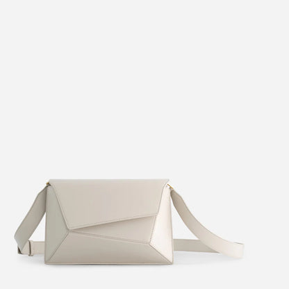 Luxury Geometric Color-Block Crossbody Bag – Modern Structured Shoulder Handbag